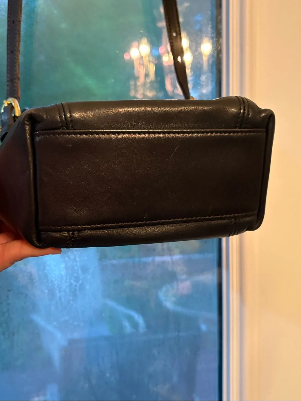 vintage 1990s Coach Soho small flap crossbody bag leather